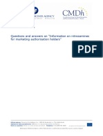 Nitrosamines-Emea-H-A53-1490-Questions-Answers-Information-Nitrosamines-Marketing-Authorisation - en (Update Dec 2019)