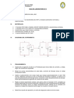 Laboratorio Nº5 - Electrónica Analógica I - Curva Característica Del JFET