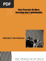 Project Proposal On Peer Pressure