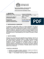 Tema I Sistema de Seguridad y Salud en El Trabajo Asignatura X