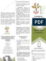 Brochure Taller Envasado Alimentos para Emergencias ACUTAS