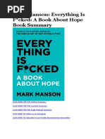 Everything Is Fucked by Mark Manson PDF