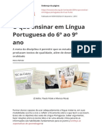 O Que Ensinar em Lingua Portuguesa Do 6 Ao 9 Anopdf PDF