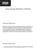 Case Study Obstetric Patient