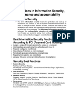 Best Practices in Information Security