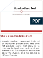 Non-Standardized Test