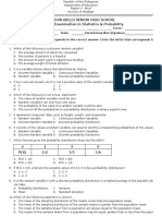 2ND SEM 1ST QUARTER Statistic and Probability