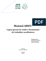 Manual ABNT - Regras Gerais de Estilo e Formatação de Trabalhos Acadêmicos PDF