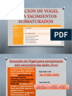 Ecuacion de Vogel para Yacimientos Subsaturados