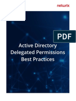 AD Delegation Best Practices