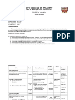 Syllabus of Abstract Algebra