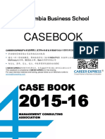 Columbia CBS Casebook Consulting Case Interview Book 2016哥伦比亚商学院咨询案例面试