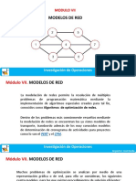 Modulo Vii Modelo de Red Pert-Cpm Investigacion de Operaciones 2019