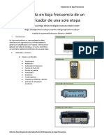 Respuesta en Baja Frecuencia