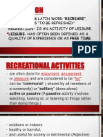 Recreational Activities