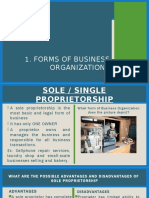 Forms of Business Org. CSR