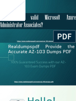 Microsoft (Azure) AZ-103 Exam Dumps PDF, Latest AZ-103 Exam Test Question