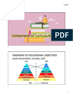 Components of Curriculum Design