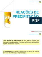 Reações de Precipitação