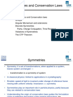 Symmetry and Conservation Laws