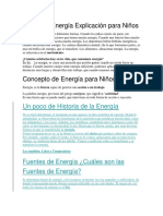 Qué Es La Energía Explicación para Niños