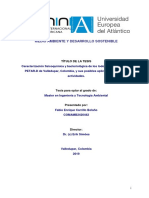 Caracterización Fisicoquímica y Bacteriológica de Los Lodos Generados Por La PETAR-D de Valledupar, Colombia, y Sus Posibles Aplicacione - Final