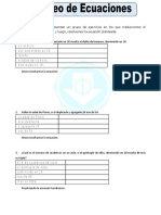 Ejercicios de Planteo de Ecuaciones para Sexto de Primaria