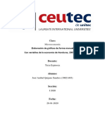 Tarea Individual 1 Elaboración de Gráficos de Forma Manual Con Variables de La Economía de Honduras, 2007-2018