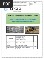 Procedimiento de Reconocimiento de Sensores de La Maquina 16M