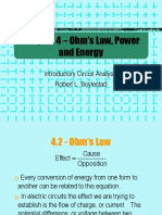 Ohm's Law, Power and Energy