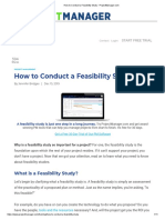 How To Conduct A Feasibility Study PDF