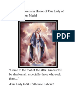 Perpetual Novena in Honor of Our Lady of The Miraculous Medal