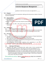 Sample SOP For PPEs Management