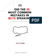 10 Most Common Mistakes in IELTS Speaking