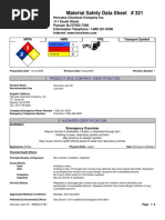 Lube Oil MSDS in English