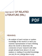 Review of Related Literature (RRL)