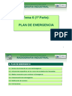 Curso de Gammagrafía y Radiografía Industrial - TEMA 06 - Plan de Emergencia PARTE I PDF