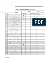 Final Book Check List of Mechanical and Steel Structure Equipment (30-CL03-00)