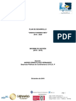 Informe Gestion PDD Unidos Podemos Mas 2016 - 2019 PDF