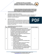 TERMINO DE REFERENCIA Contratacion de Geologo