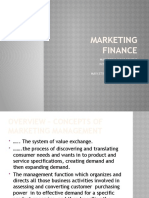 Marketing Finance: Marketing Management With A Finance Emphasis OR Marketing Finance Interface