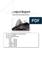 Management Info. System of Marriott International Inc.