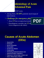 The Epidemiology of Acute Abdominal Pain