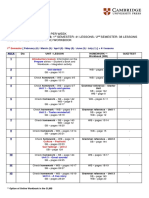 Cambridge English Prepare Level 2 Annual Plan 1st Semester Teacher Support PDF