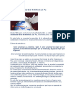 30 de Enero, Dia Escolar de La No Violencia y La Paz