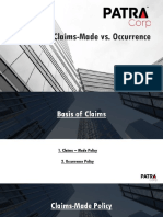 ClaimsMade Vs Occurrence PDF