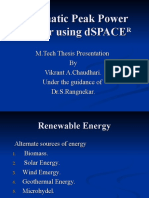 Automatic Peak Power Tracker Using dSPACE