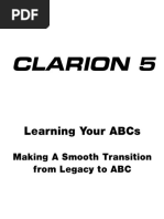 Clarion 5. Learning Your ABCc