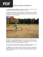 Kickball Reglas Básicas