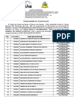 Cronograma de Convocação - Prova Prática para o Ingresso No Curso Intermediário de Libras 2020.1